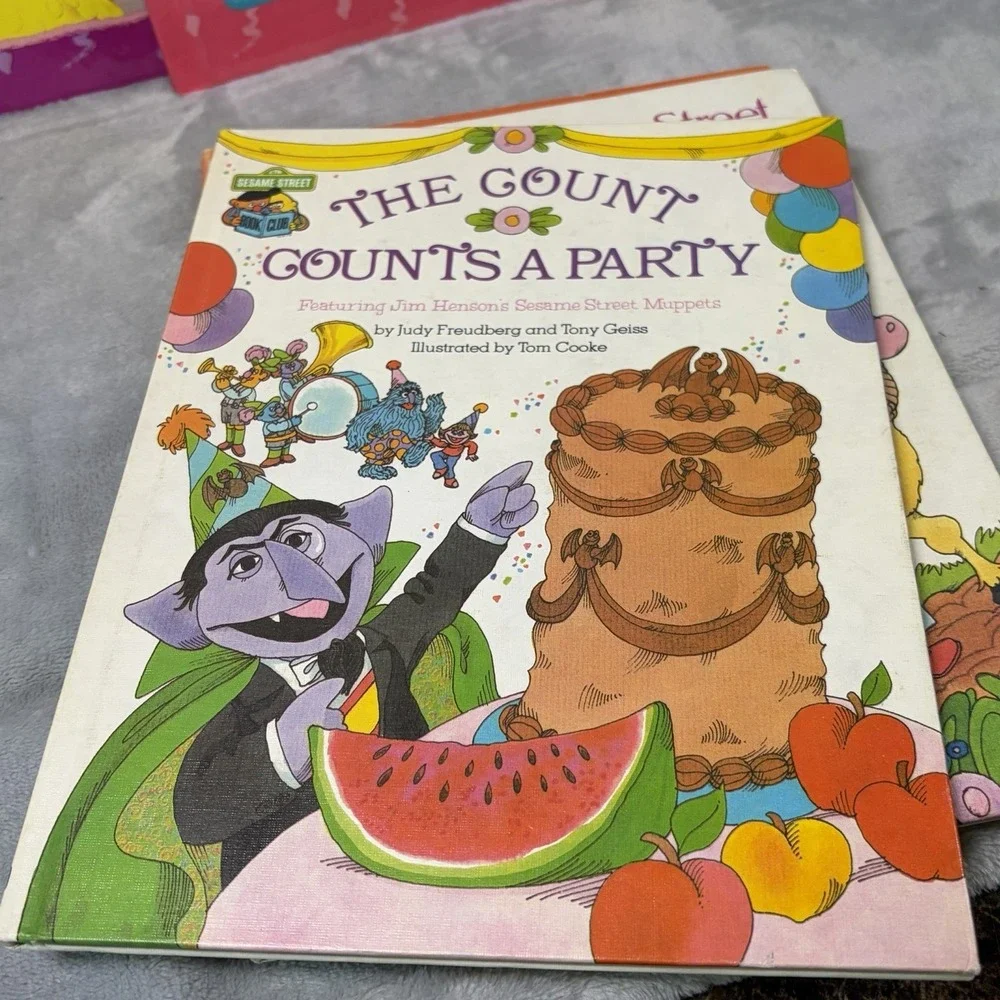 Sesame Street Book Lot 7 Vintage‎ Grover Big Bird Count Muppets 1970s 80s